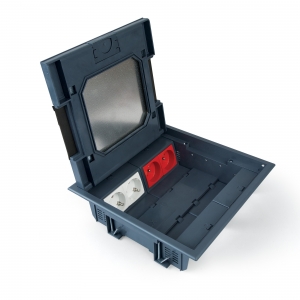 16 modules (22.5x45mm) Under floor outlet box